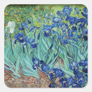 Sticker Carré Vincent van Gogh Iris