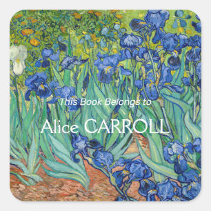 Sticker Carré Vincent Van Gogh - Iris