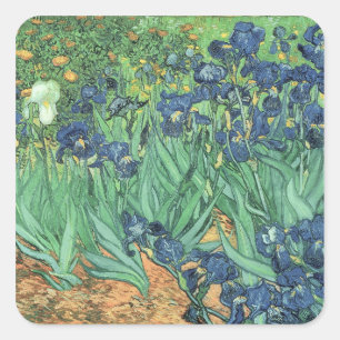 Sticker Carré Vincent van Gogh   Irises, 1889