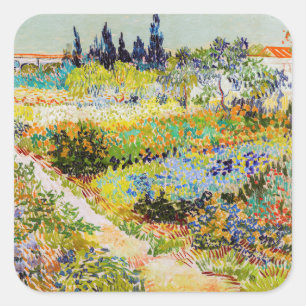 Sticker Carré Vincent van Gogh - Jardin à Arles