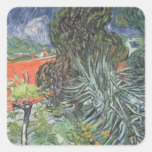 Sticker Carré Vincent van Gogh   Le Jardin du Docteur Gachet
