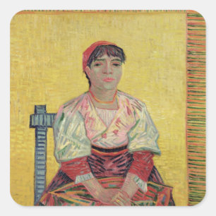 Sticker Carré Vincent van Gogh   l'Italien : Agostina Segatori