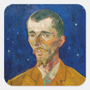 Sticker Carré Vincent Van Gogh - Portrait d'Eugene Boch, Arles