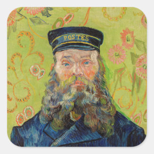 Sticker Carré Vincent Van Gogh - Postman Joseph Roulin