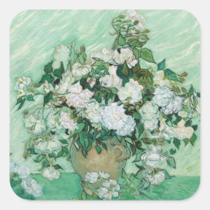 Sticker Carré Vincent van Gogh - Rose