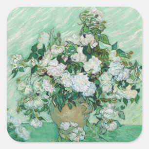 Sticker Carré Vincent van Gogh - Roses