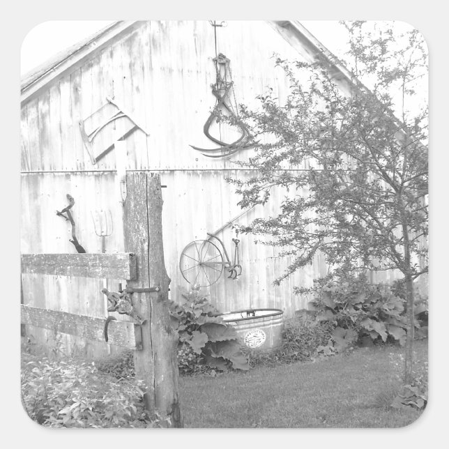 Sticker Carré Vintage (Devant)