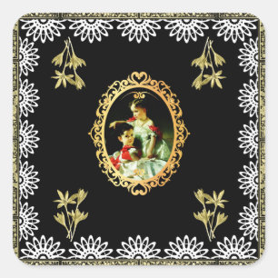 Sticker Carré Vintage