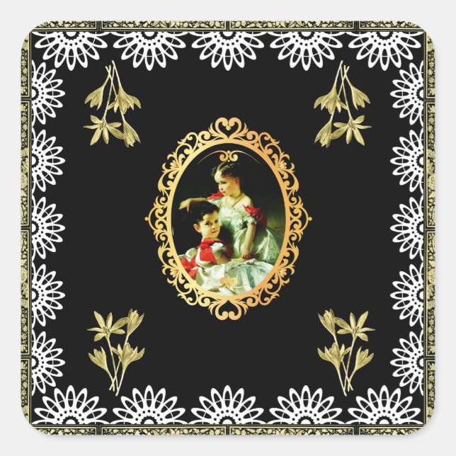 Sticker Carré Vintage (Devant)