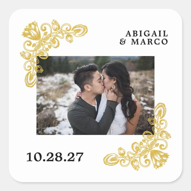 Sticker Carré Vintage (Devant)