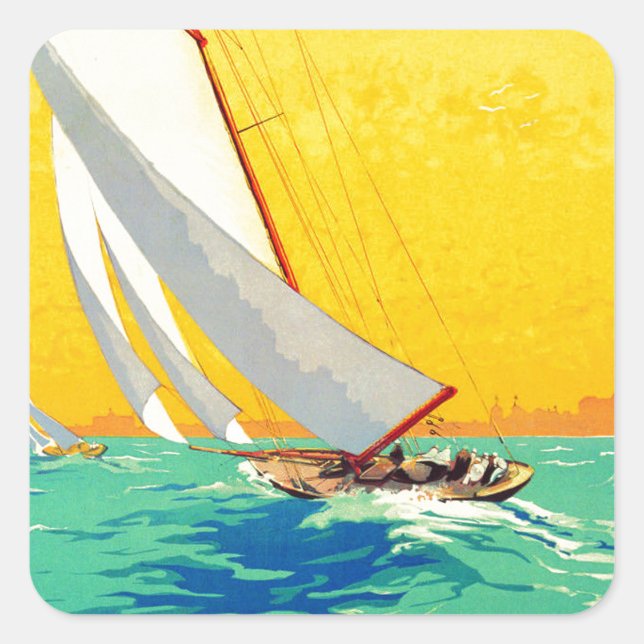 Sticker Carré Vintage (Devant)