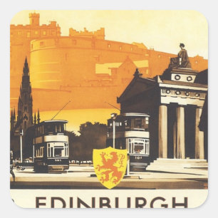Sticker Carré Vintage Edinburgh LNER