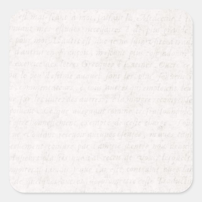 Sticker Carré Vintage Paper (Devant)