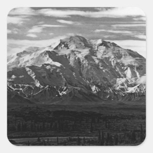 Sticker Carré Vintage USA Alaska Parc national Mt Mckinley 1970