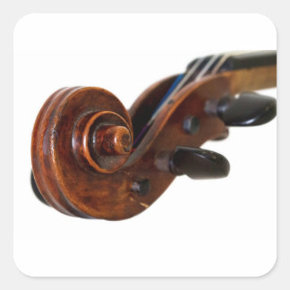 Sticker Carré Violin Scroll