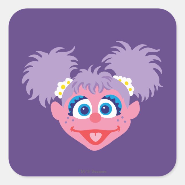 Sticker Carré Visage d'Abby Cadabby (Devant)