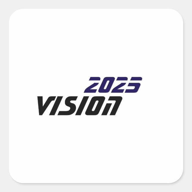 Sticker Carré Vision 2025 (Devant)