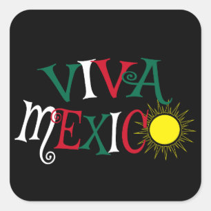 Sticker Carré Viva Mexico