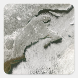 Sticker Carré Voies de neige et de nuages