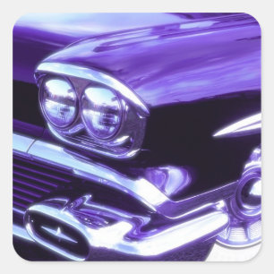 Sticker Carré Voiture classique : 1958 Chevrolet