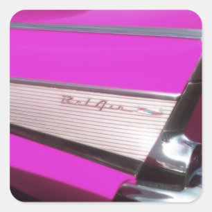 Sticker Carré Voiture classique : Chevrolet Bel Air