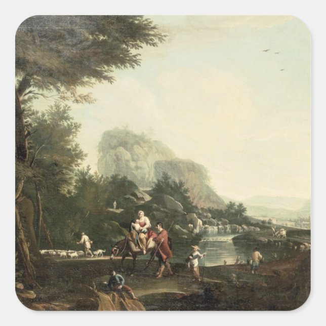 Sticker Carré Vol en Egypte (Devant)