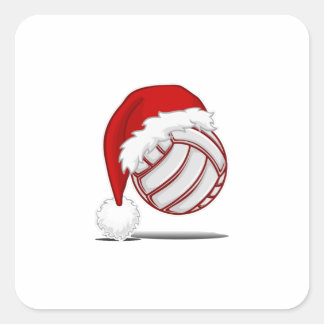 Sticker Carré Volleyball players Fans Xmas outfit fun Christmas