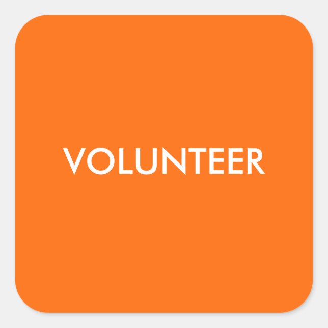 STICKER CARRÉ VOLONTAIRE (Devant)