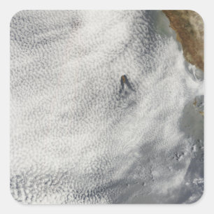 Sticker Carré Vortices nuageuses et gloire au large de l'île de