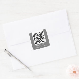 Sticker Carré Votre code QR d'entreprise