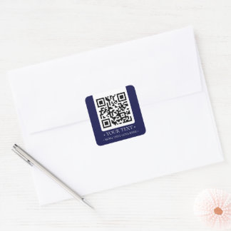 Sticker Carré Votre code QR d'entreprise