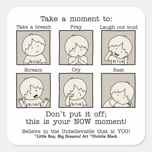 Sticker Carré Votre instant (Devant)