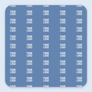 Sticker Carré Votre logo ou image Motif de bandes verticales