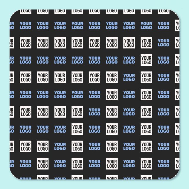 Sticker Carré Votre logo ou image téléchargée | Motif géométriqu (Créateur téléchargé)