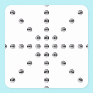 Sticker Carré Votre logo ou toute image téléchargée Motif en é