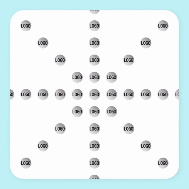 Sticker Carré Votre logo ou toute image téléchargée | Motif étoi (Créateur téléchargé)