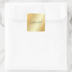 Sticker Carré Votre modèle de typographie de texte personnalisé 