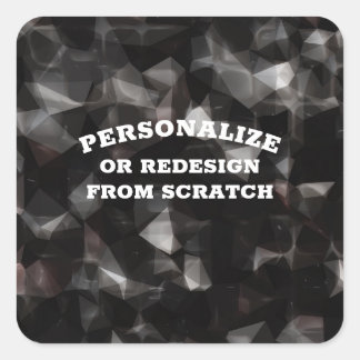 Sticker Carré Votre texte ou votre conception ici - Créez une pe