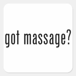 Sticker Carré Vous avez reçu un massage ?