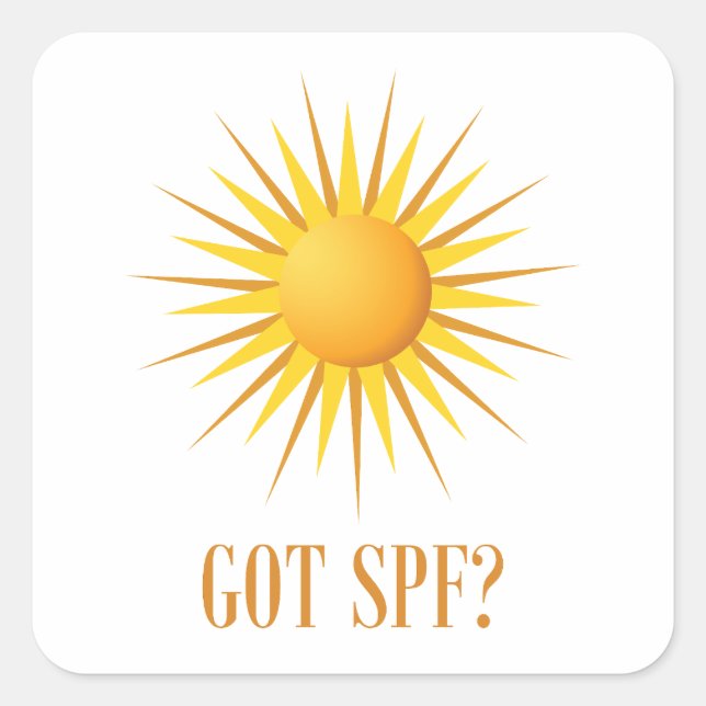 Sticker Carré Vous avez SPF? (Devant)