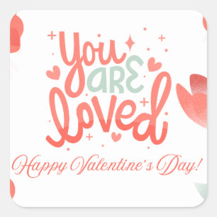 Sticker Carré Vous Êtes Amoureux Aujourd'Hui Et Tous Les Jours
