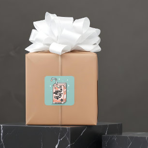 Sticker Carré Vous Êtes Juice Trop Cool Classe Valentine