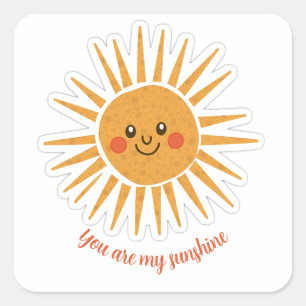 Sticker Carré Vous êtes mon soleil