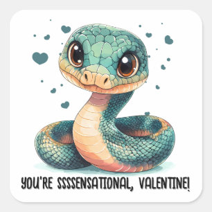 Sticker Carré Vous êtes sensationnel... Saint Valentin