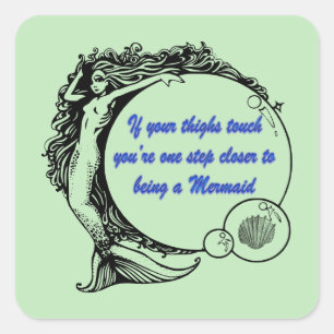Sticker Carré Vous êtes une Sirène