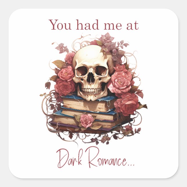 Sticker Carré Vous m'aviez à Dark Romance (Devant)