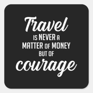 Sticker Carré Voyager Voyager Aventure Devis Devis Idée cadeau
