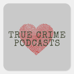Sticker Carré Vrai crime Podcast Lover