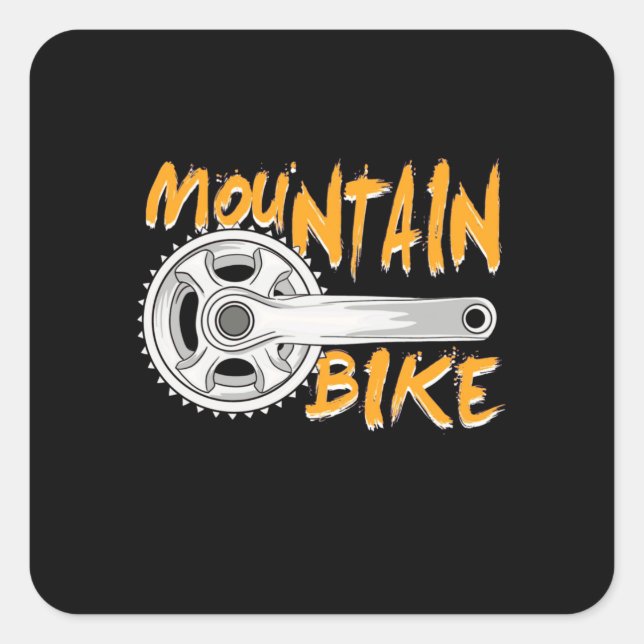 Sticker Carré VTT Art (Devant)