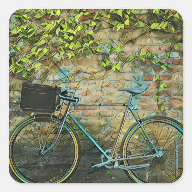 Sticker Carré VTT cadeau (Devant)